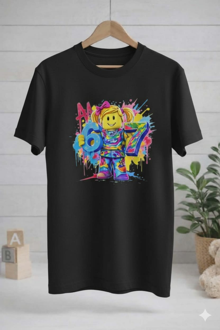 Tricou Roboțel Fată Între 4 și 12 ani