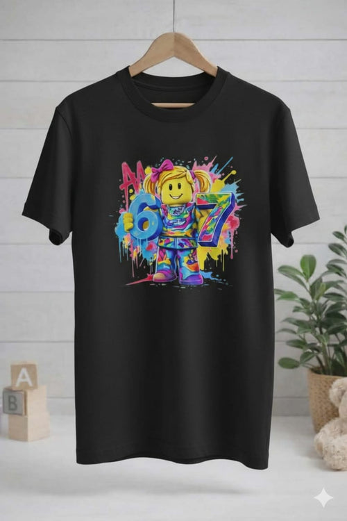 Tricou Roboțel Fată Între 4 și 12 ani