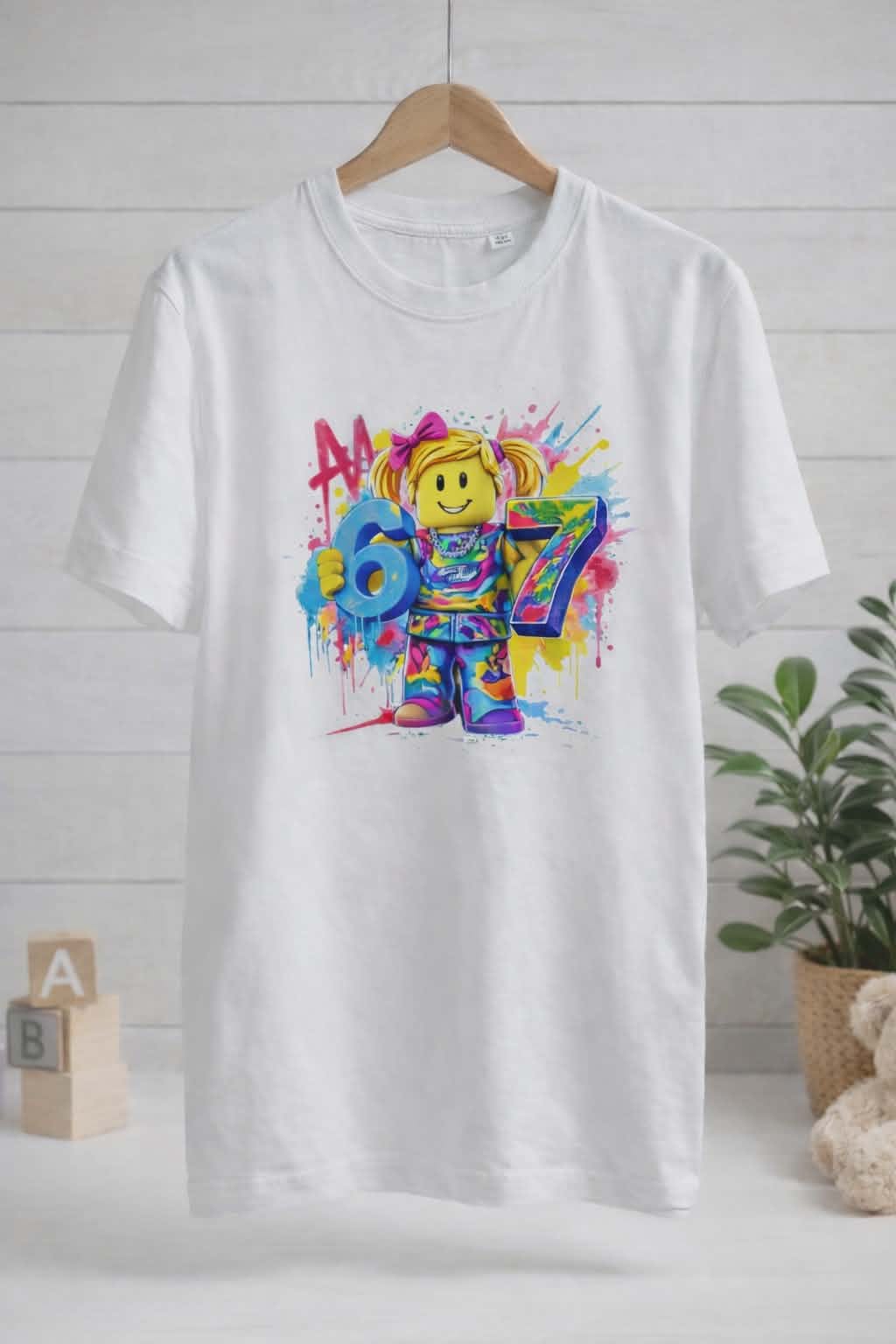 Tricou Roboțel Fată Între 4 și 12 ani