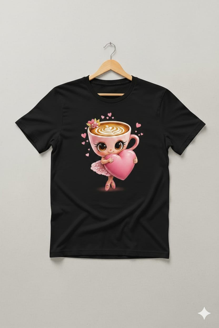 Tricou Fată Balerina Capucina Între 4 și 12 ani
